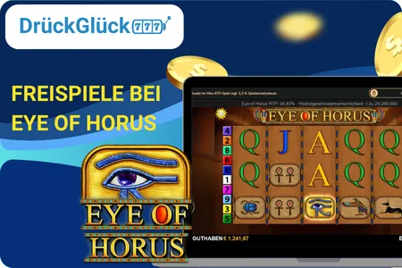 Freispiele im altägyptischen Slot mit heiligem Horusauge-Symbol